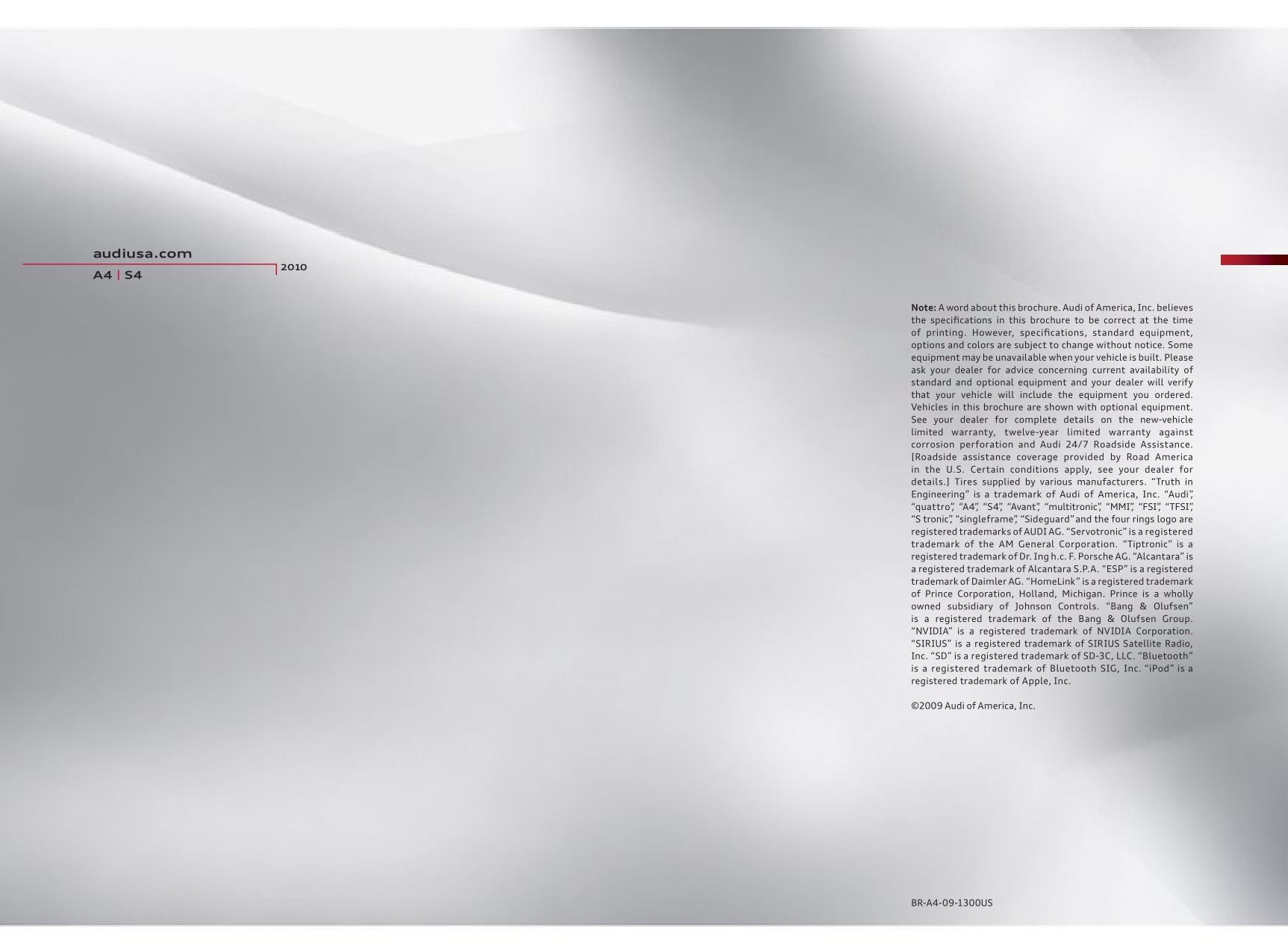 2010 Audi A4 Brochure Page 17